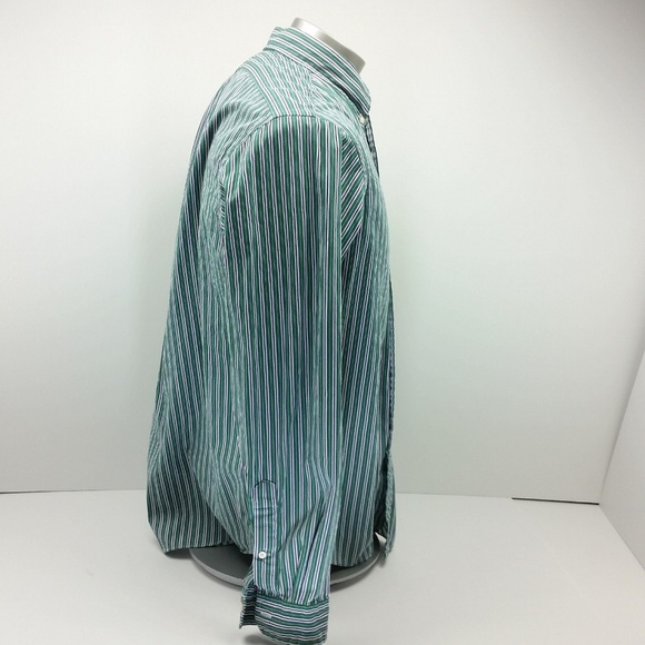 Ralph Lauren Striped Shirt Custom Fit Preppy Dress - Picture 2 of 7